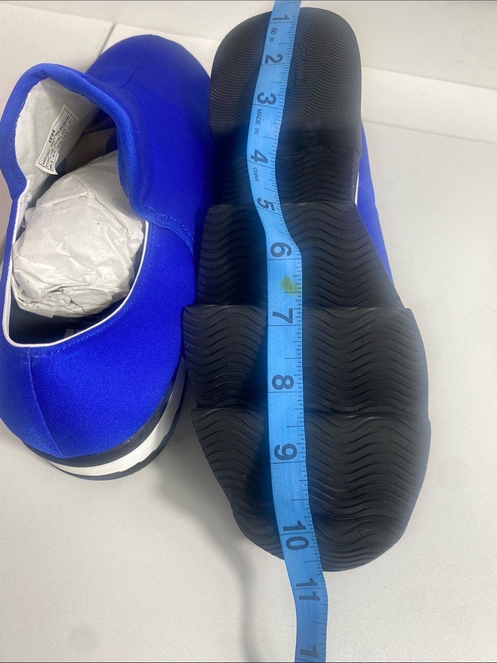 iRi NYC WES I Blue Low Top Neoprene Sneaker NWOB Sz 6.5 US - Picture 13 of 16